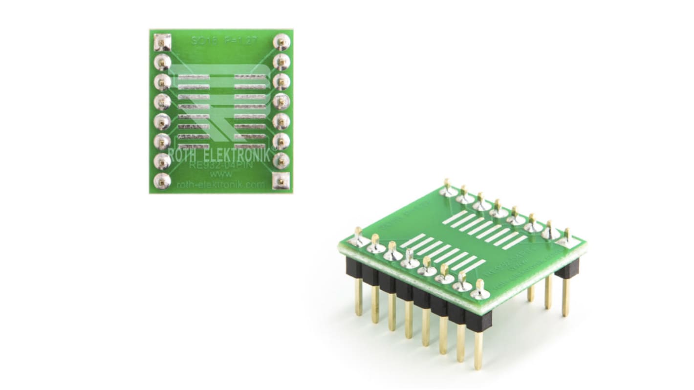 RE932-04PIN, Dobbeltsidet Udvidelseskort Multi Adapter Board, 21.2 x 18.7 x 1.5mm