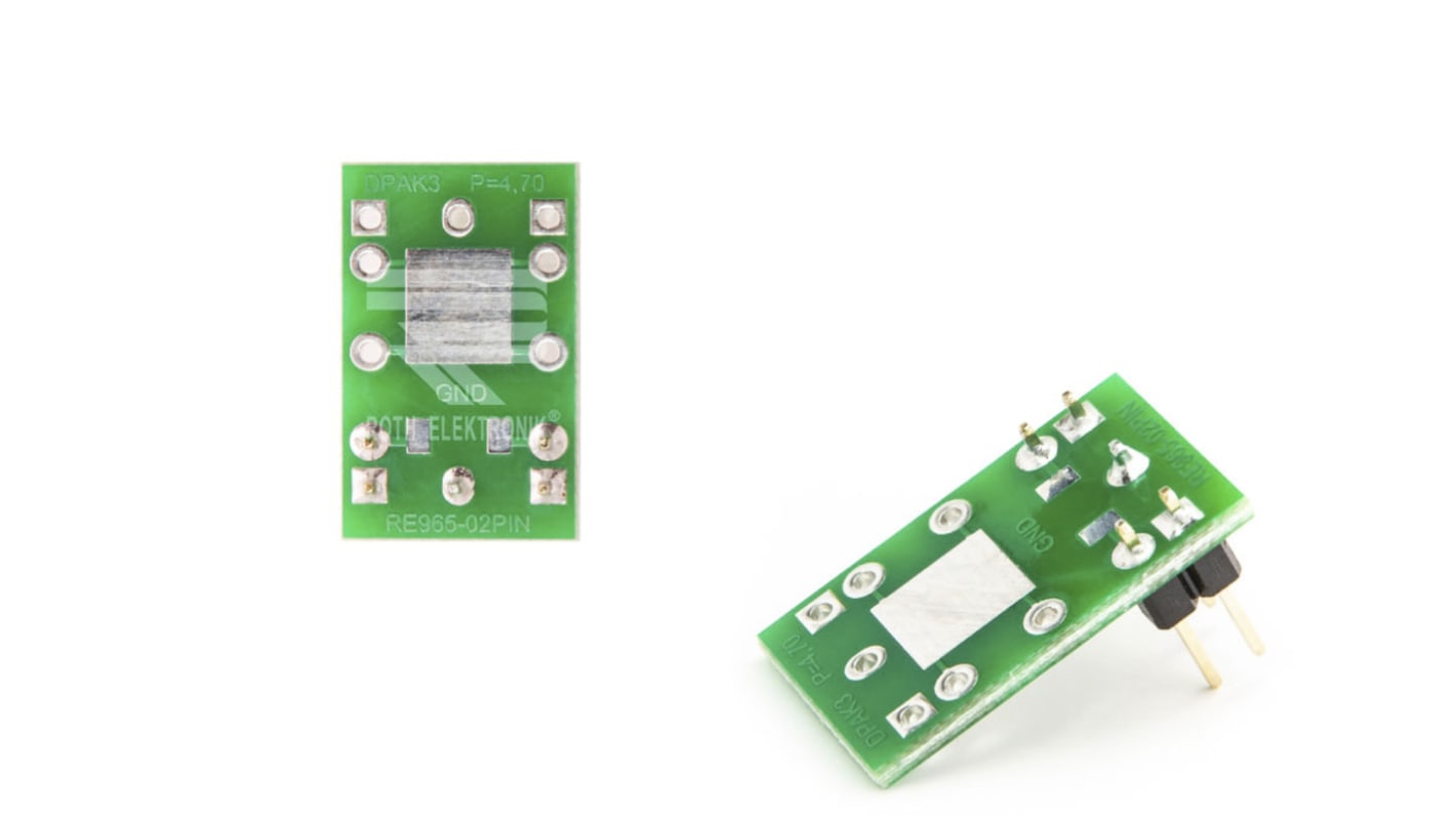 Roth Elektronik Multi-Adapter-Platine Epoxid Glasfaser-Laminat 35μm 2-seitig 21.5 x 13.5 x 1.5mm