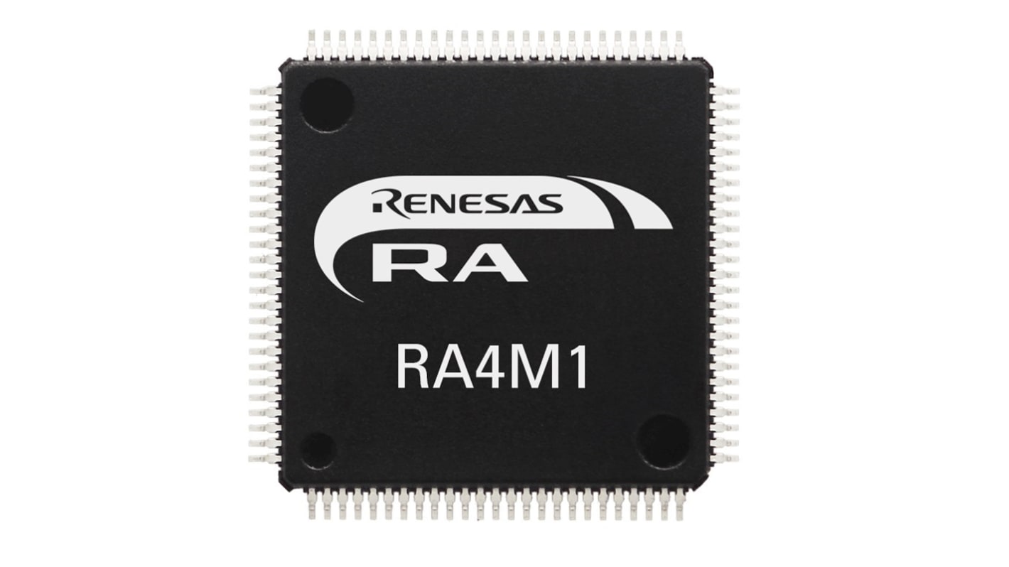 Renesas Electronics R7FA4M1AB3CFL#AA0 ARM Cortex M4 Microcontroller, RA4M1, 48MHz, 256 kB Flash, 48-Pin LQFP