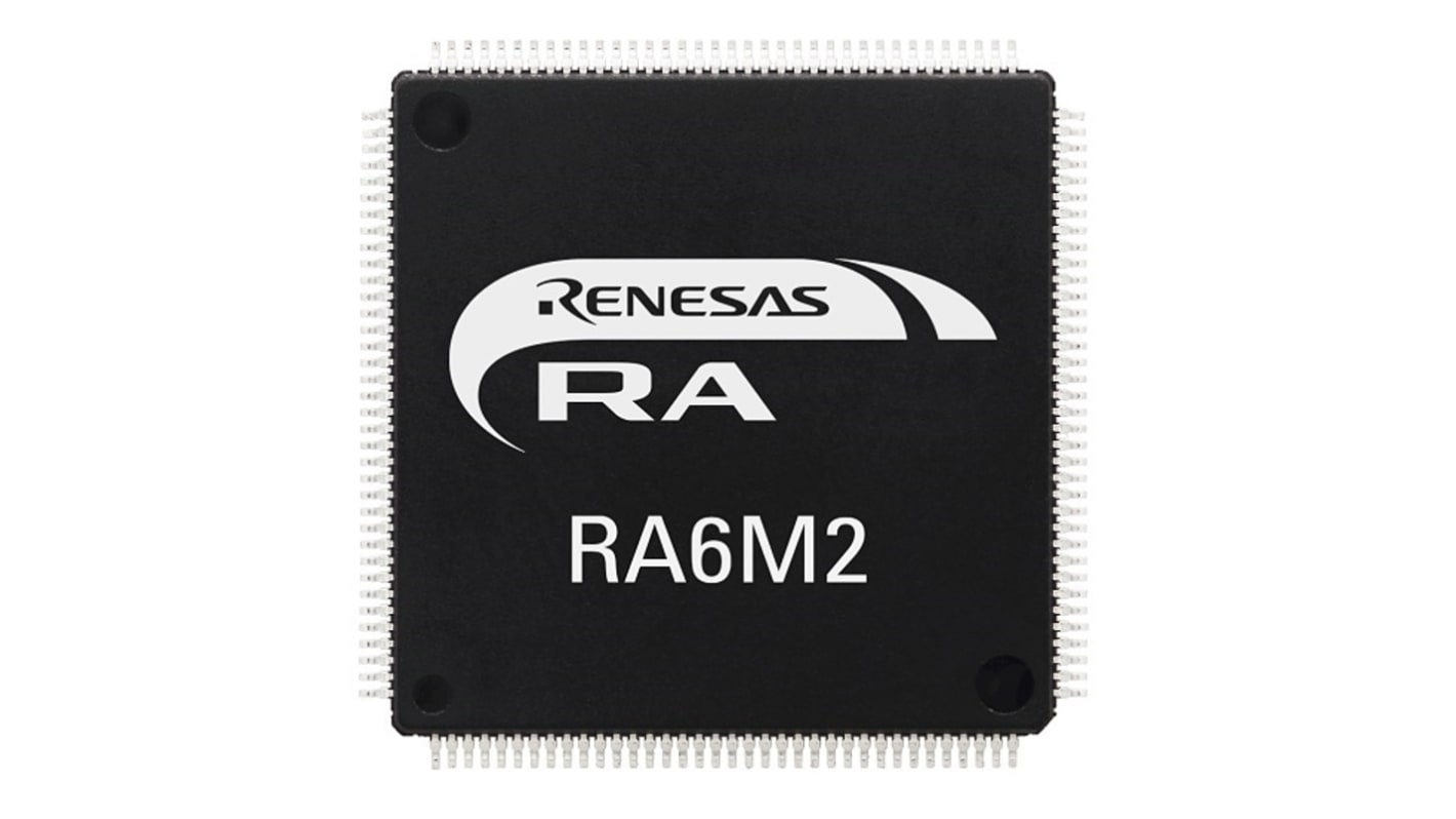 ルネサス エレクトロニクス RA6M2 マイコン, ARM Cortex M4コア, 120MHz, 512 kB, フラッシュ, 100-Pin LQFP