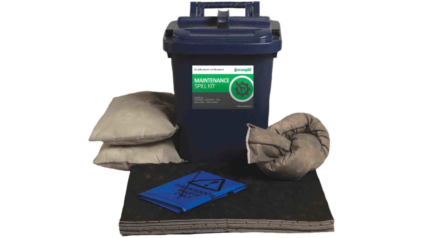 Ecospill Ltd Bindemittel-Kit 43 x 26 x 27 cm, Aufnahme bis 25 L, Einsatz in Wartung