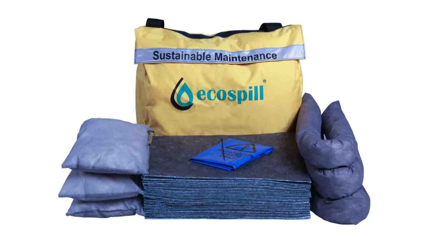 Ecospill Ltd 泄漏清理套件, 15 L吸收能力, 适用于通用型