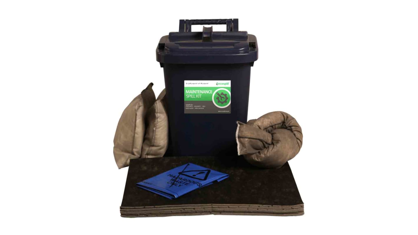 Kit controllo perdite Ecospill Ltd, capacità assorbente 25 L, per Manutenzione