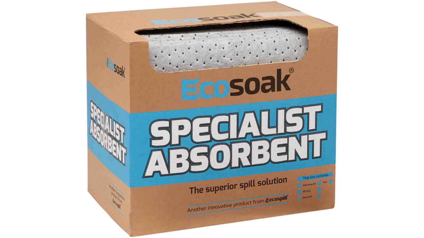 Ecospill Ltd Spill Absorbent Pad for Maintenance Use, 70 L Capacity, 1 per Pack
