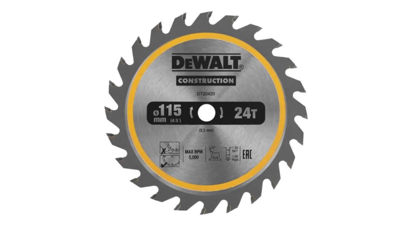 DeWALT Hartmetall Kreissägeblatt, Ø 115mm