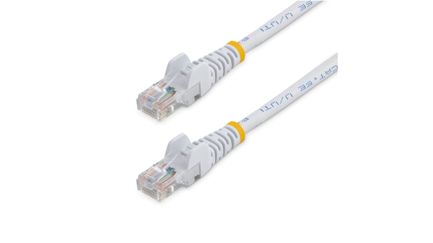 StarTech.com Ethernetkabel Cat.5e, 7m, Weiß Patchkabel, A RJ45 U/UTP Stecker, B RJ45, PVC