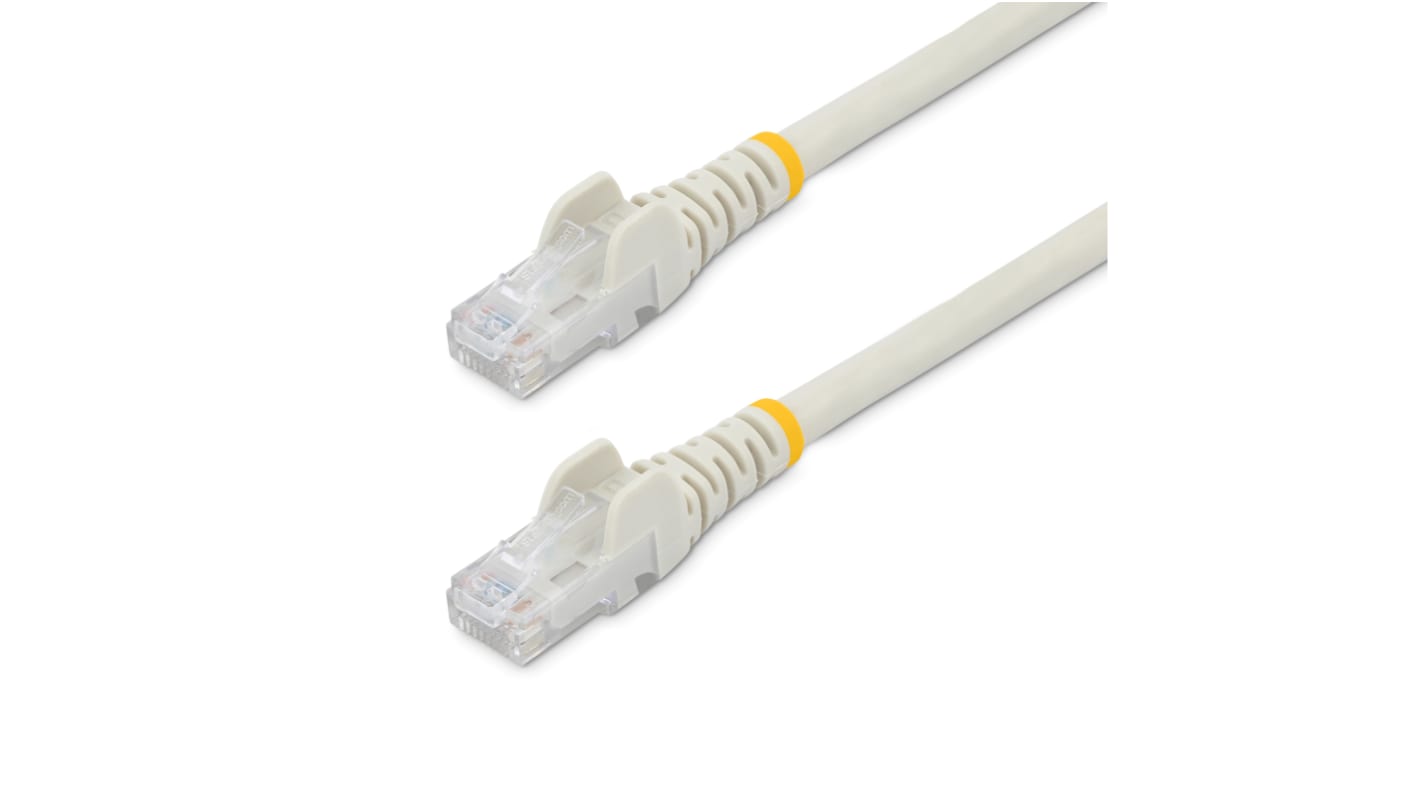Cable Ethernet Cat6 U/UTP StarTech.com de color Blanco, long. 1m, funda de PVC, Calificación CMG