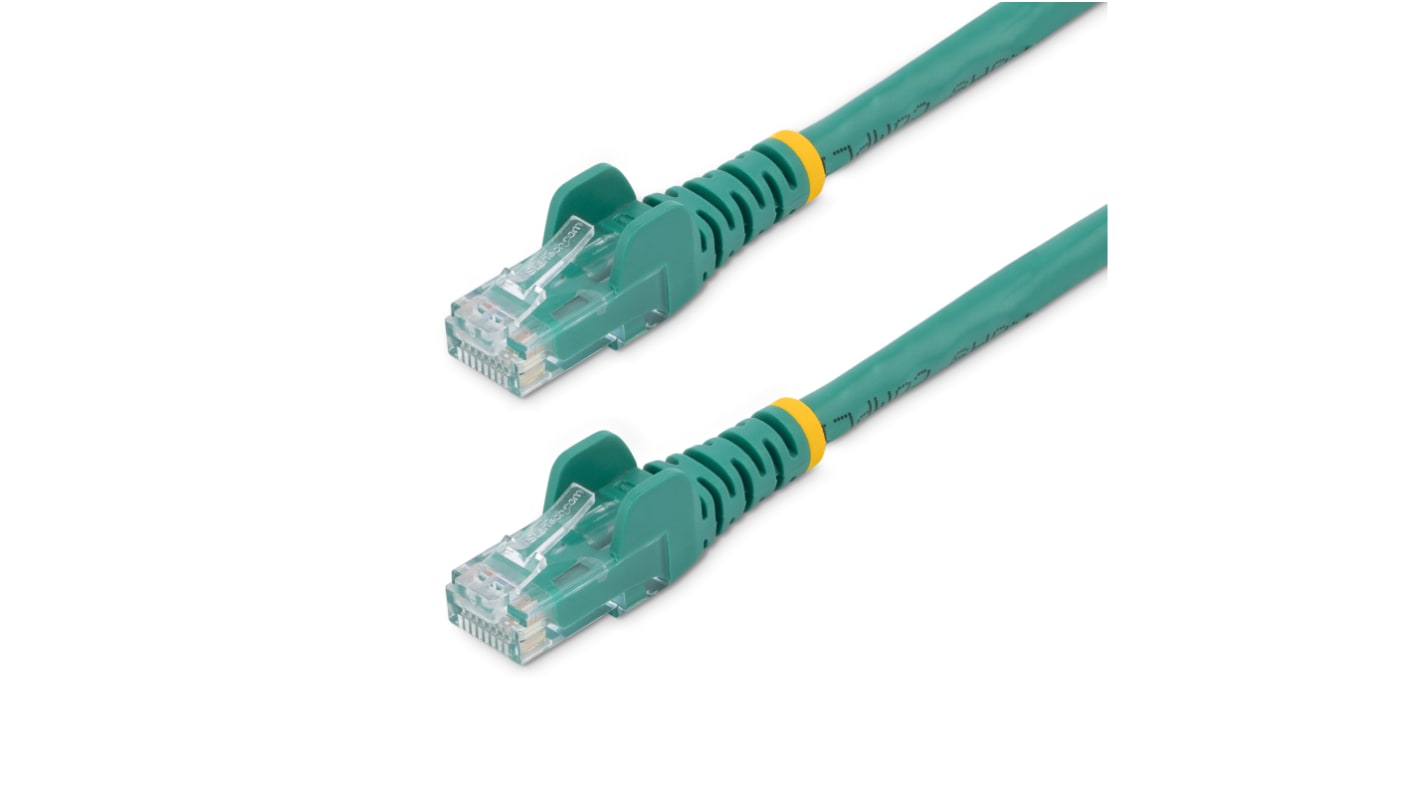 Cable Ethernet Cat6 U/UTP StarTech.com de color Verde, long. 2m, funda de PVC, Calificación CMG