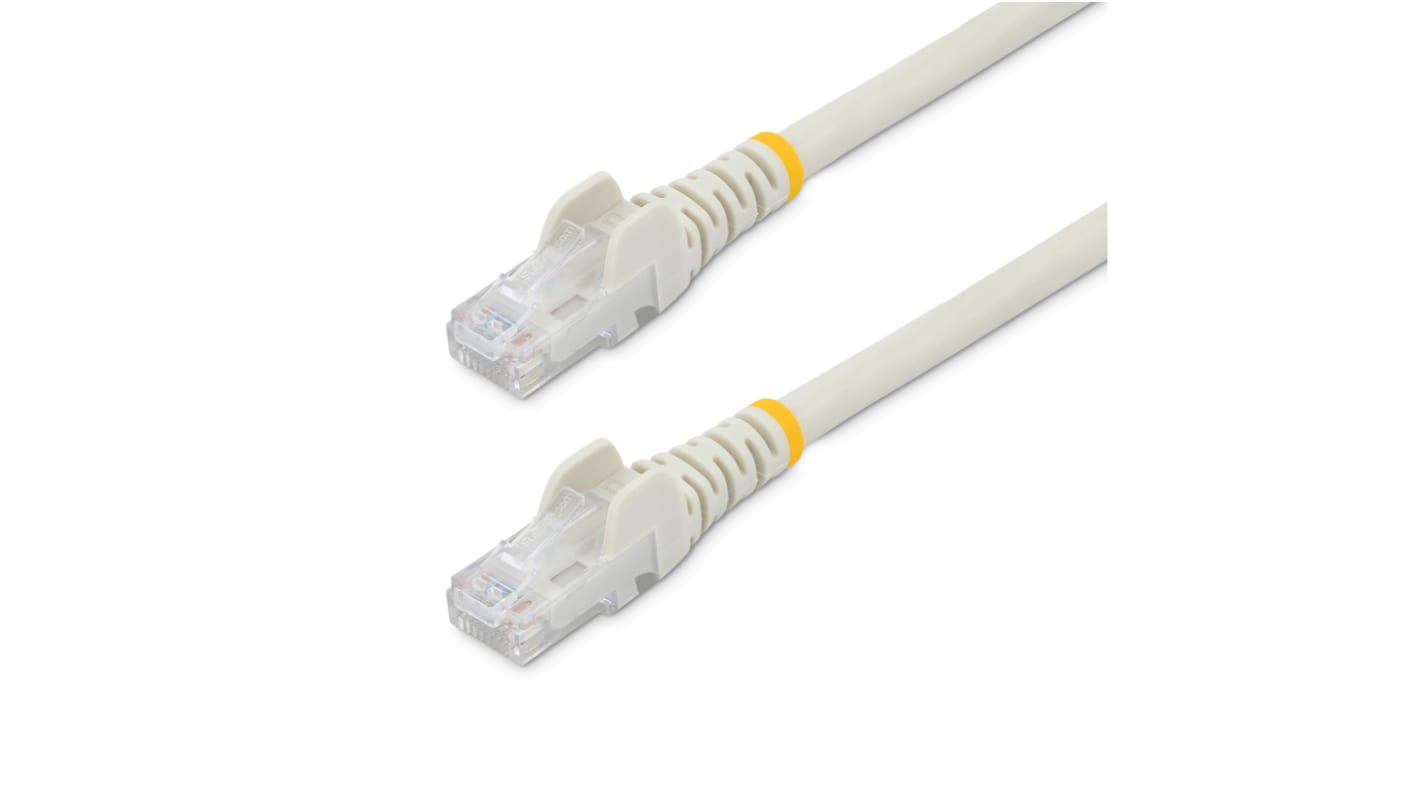 StarTech.com, 0.5m Cat6, White RJ45 to Male RJ45 Male, U/UTP Unshielded, Terminated PVC Sheath