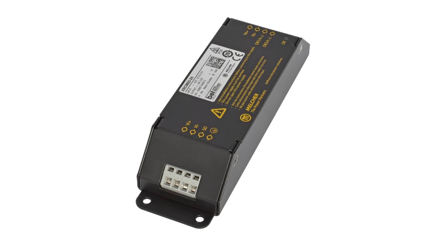 BEL POWER SOLUTIONS INC RCM DC-DC Converter, 12V dc/ 5A Output, 16.8 → 137.5 V dc Input, 60W, Chassis Mount