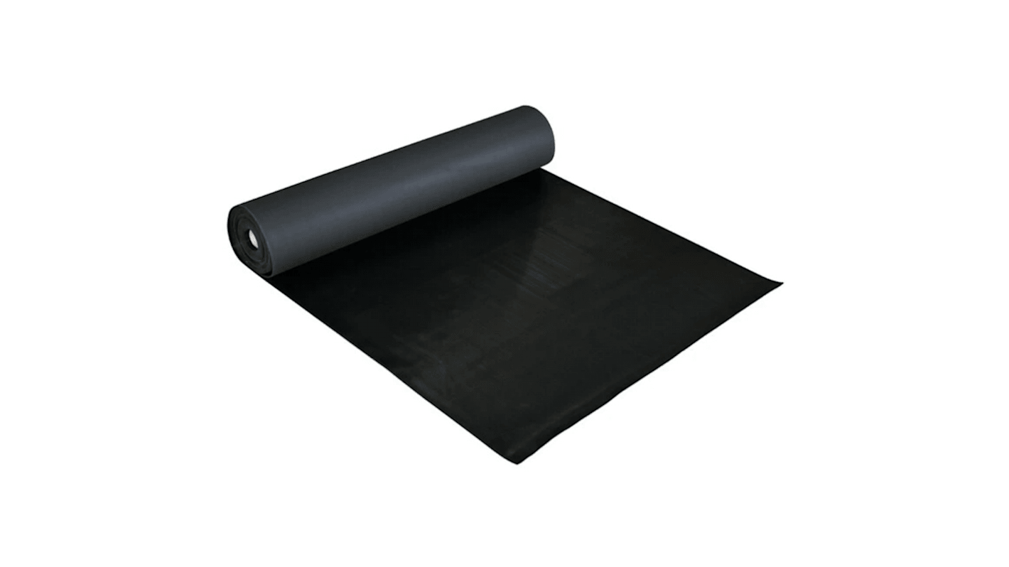 Coba Europe Black Anti-Slip Flooring Natural Rubber Mat 5m x 0.9m x 3mm