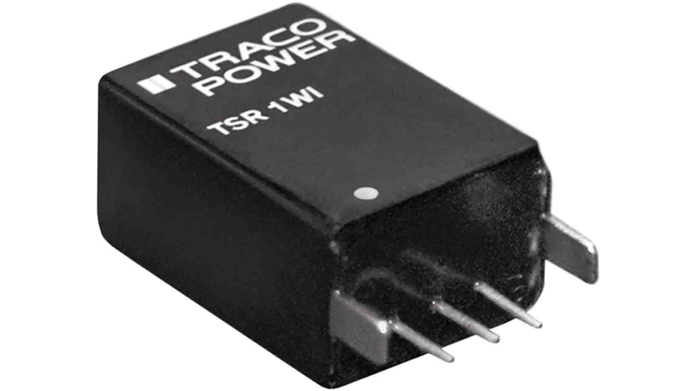 TRACOPOWER 非隔离直流-直流转换器, 15V 直流 1A输出, 21 → 72V 直流 12 (Typ.)mA输入, 通孔安装, SIP, -40°C→+80°C, TSR 1-48150WI系列