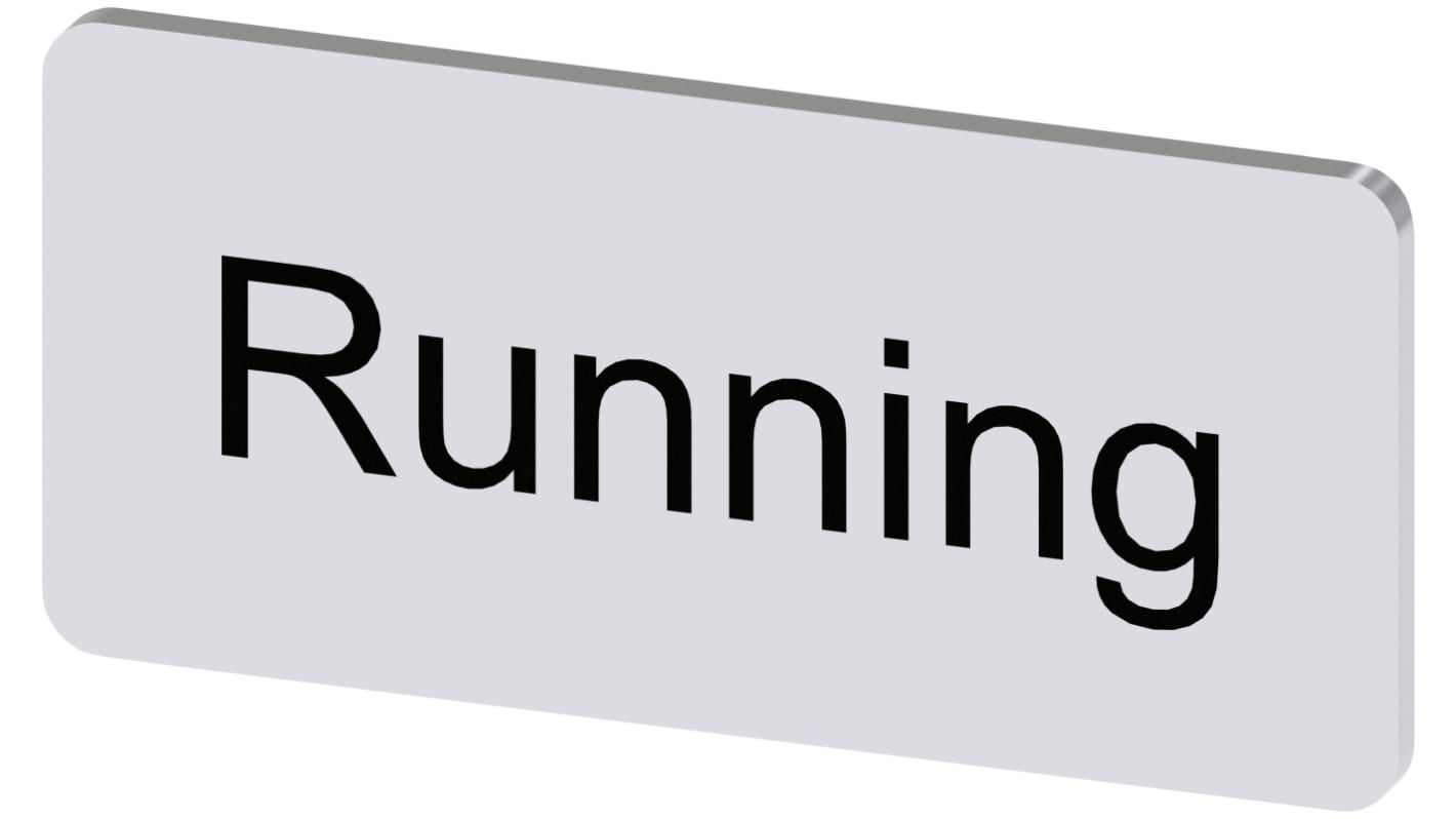Siemens Labeling plate, Running