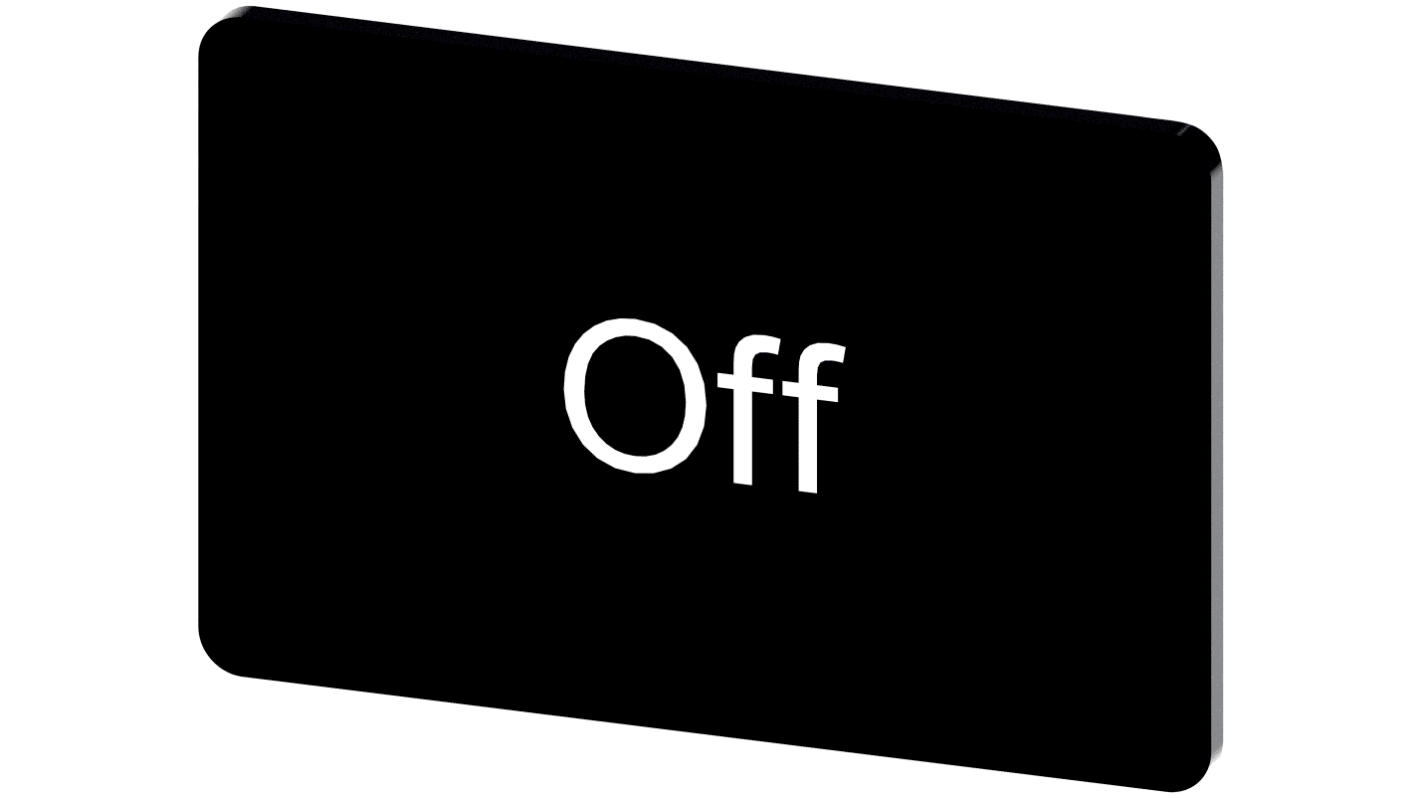 Siemens 按钮标识牌 标签板, "Off"文字, SIRIUS ACT 3SU19系列