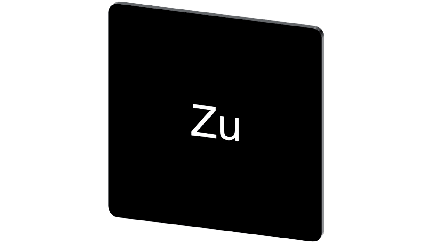 Siemens Labeling plate, Zu