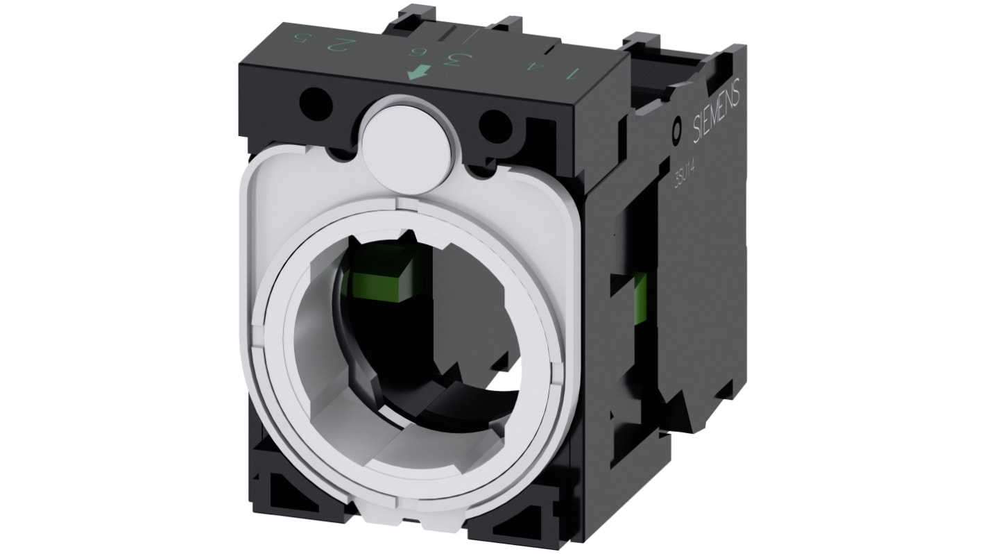 Siemens SIRIUS ACT 3SU15 Series Contact Block, 5 ... 500V, 2NO
