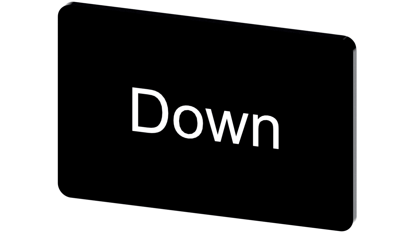 Siemens Labeling plate, Down
