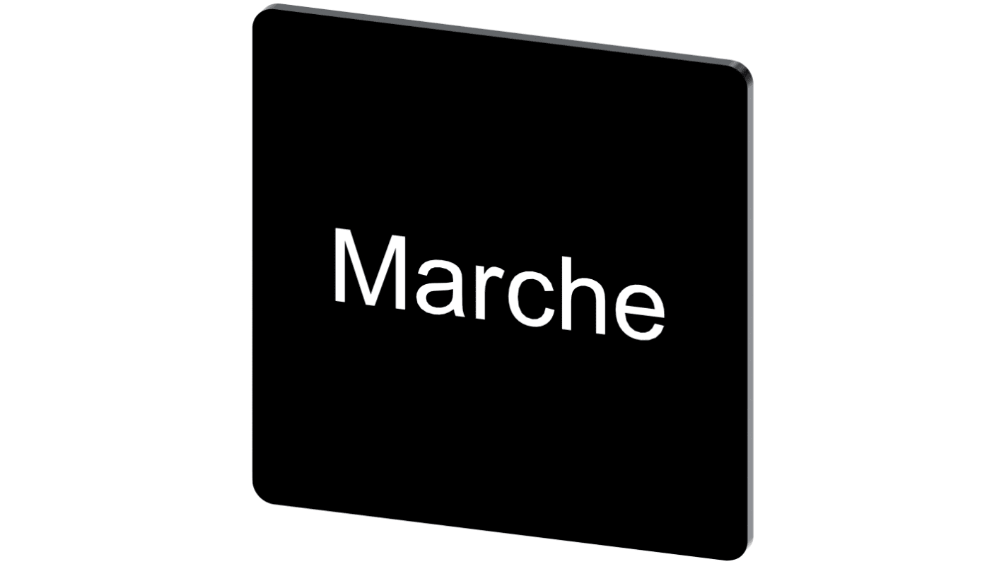 Siemens Labeling plate, Marche