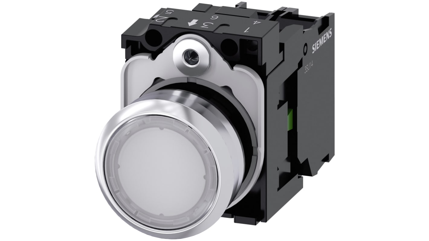 Unité complète de bouton-poussoir série SIRIUS ACT 3SU11 lumineux, 1NO 230V