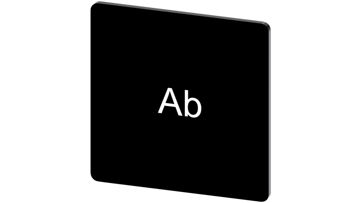 Siemens 按钮标识牌 标签板, "Ab"文字, SIRIUS ACT 3SU19系列