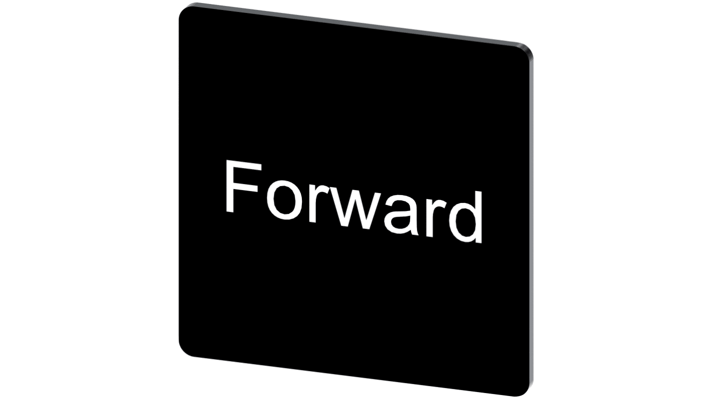 Siemens Labeling plate, Forward