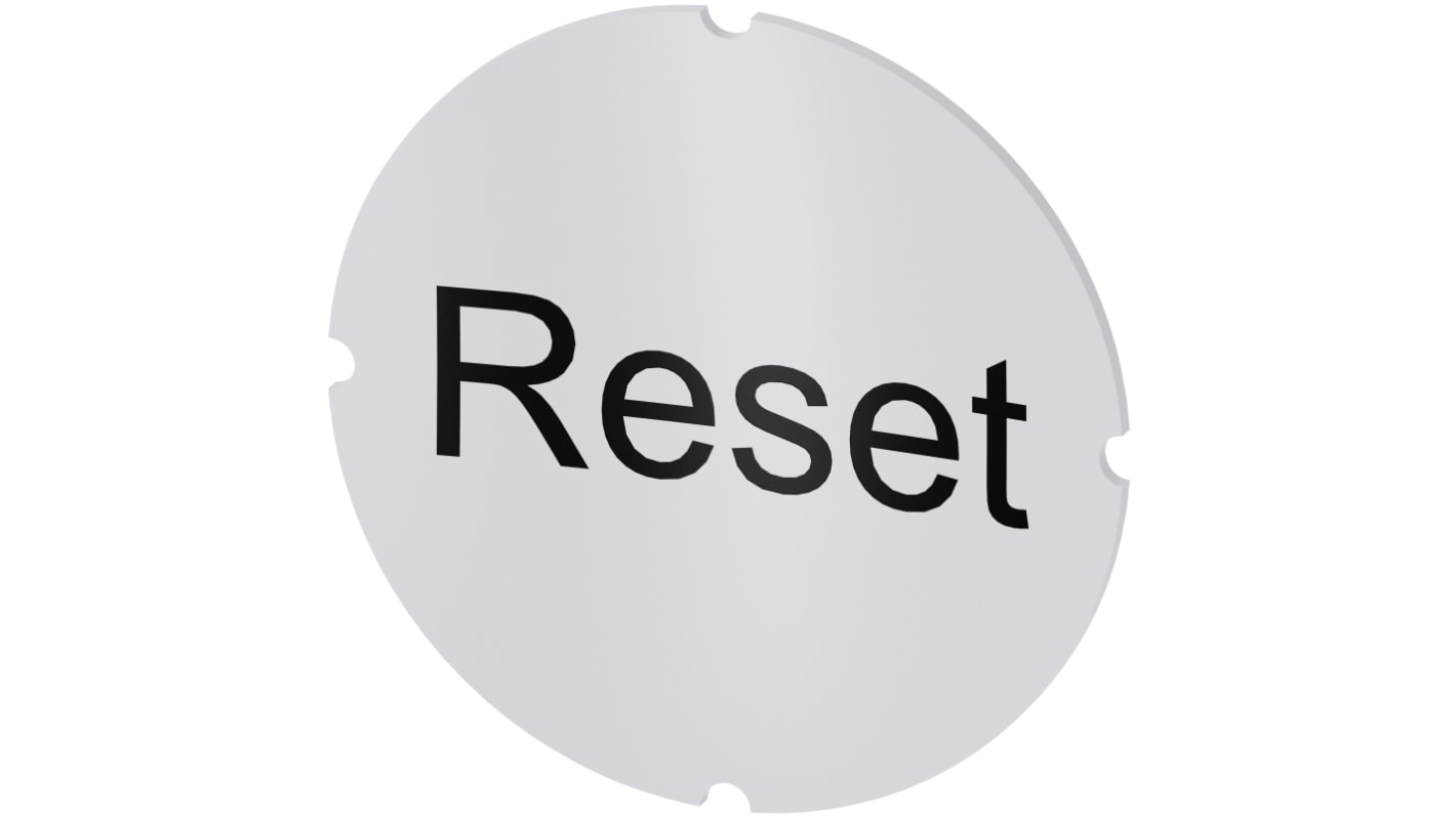 Siemens 按钮标识牌 插入标签, "Reset"文字, SIRIUS ACT 3SU19系列