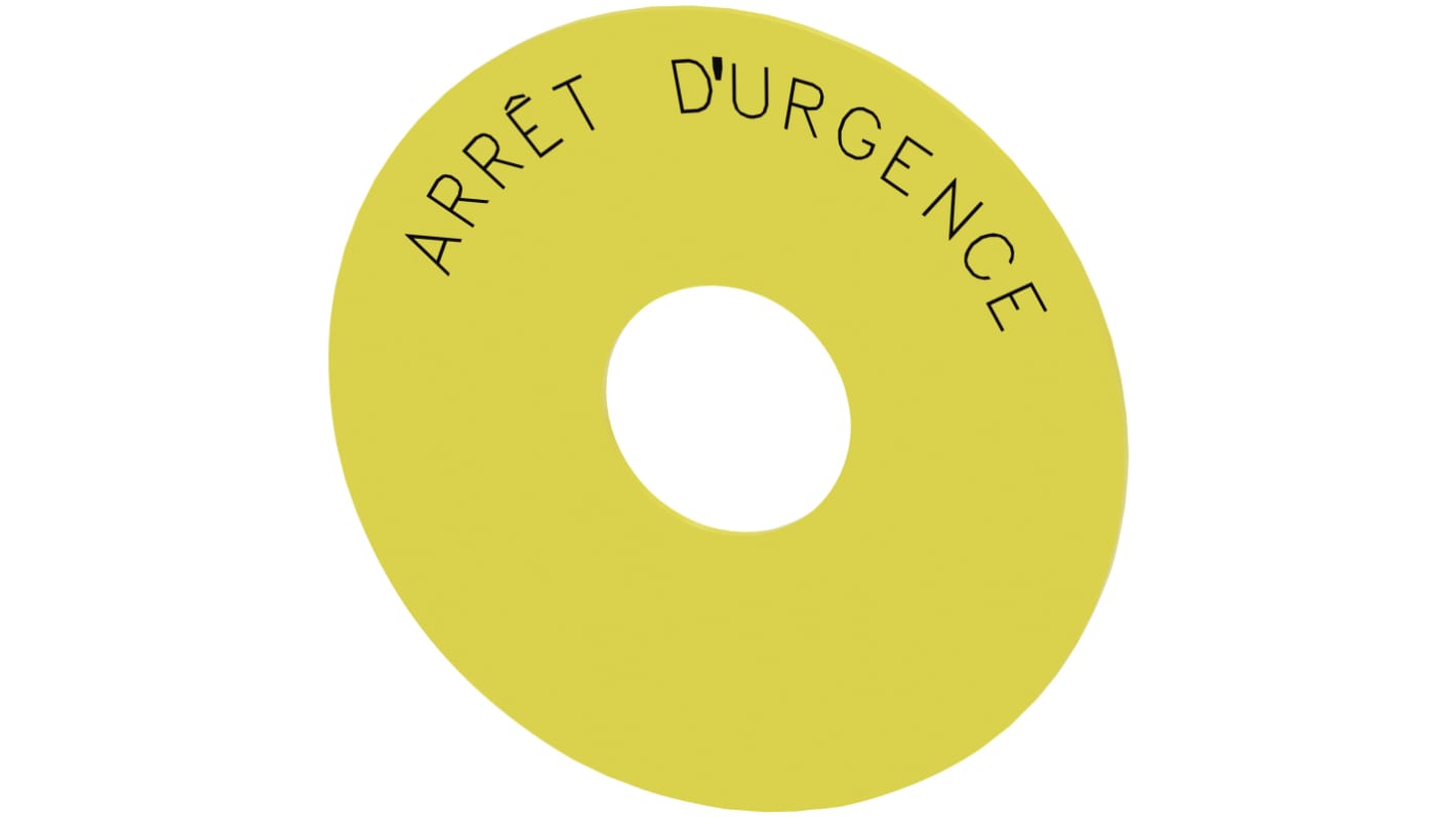 Siemens EMERGENCY STOP backing plate, Arrêt d'urgence