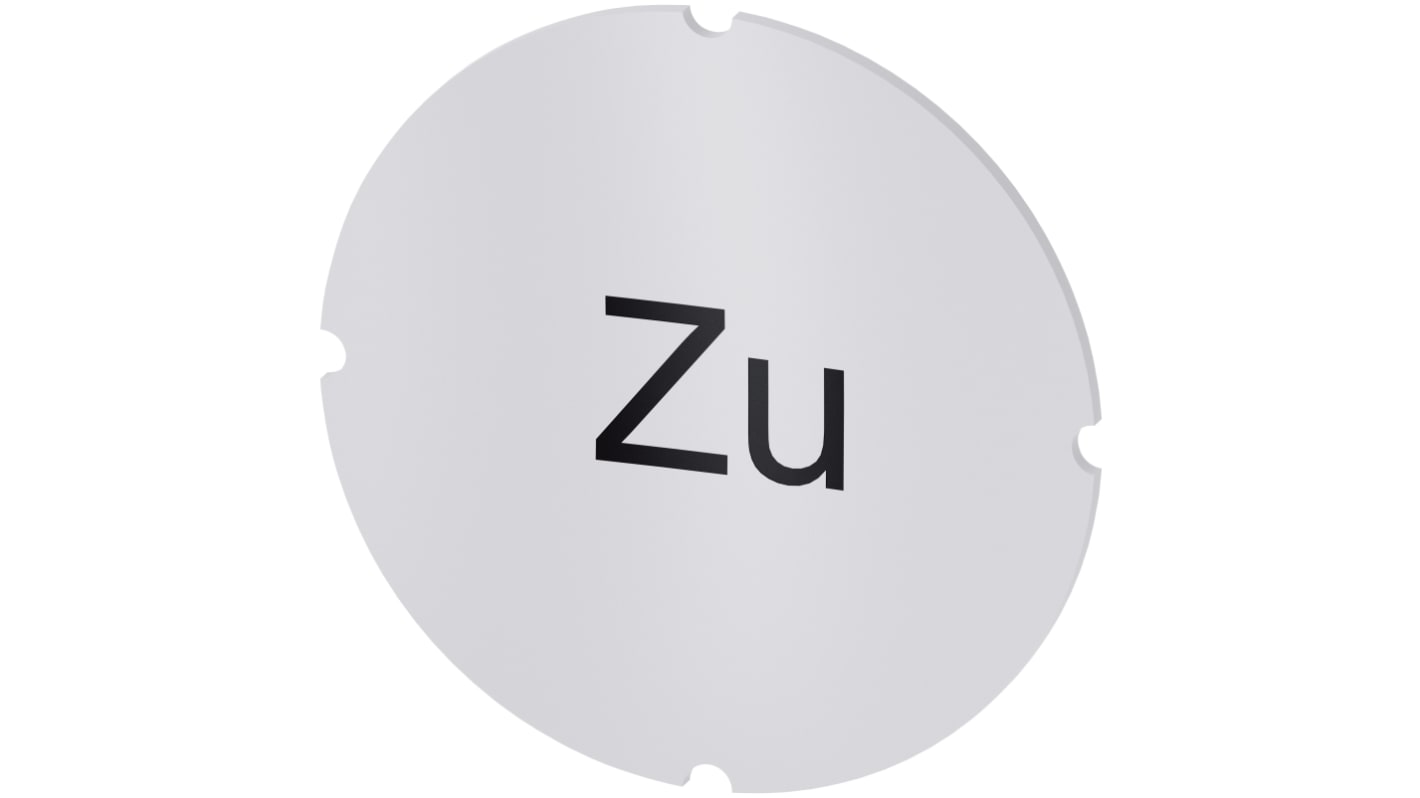 Siemens 按钮标识牌 插入标签, "Zu"文字, SIRIUS ACT 3SU19系列