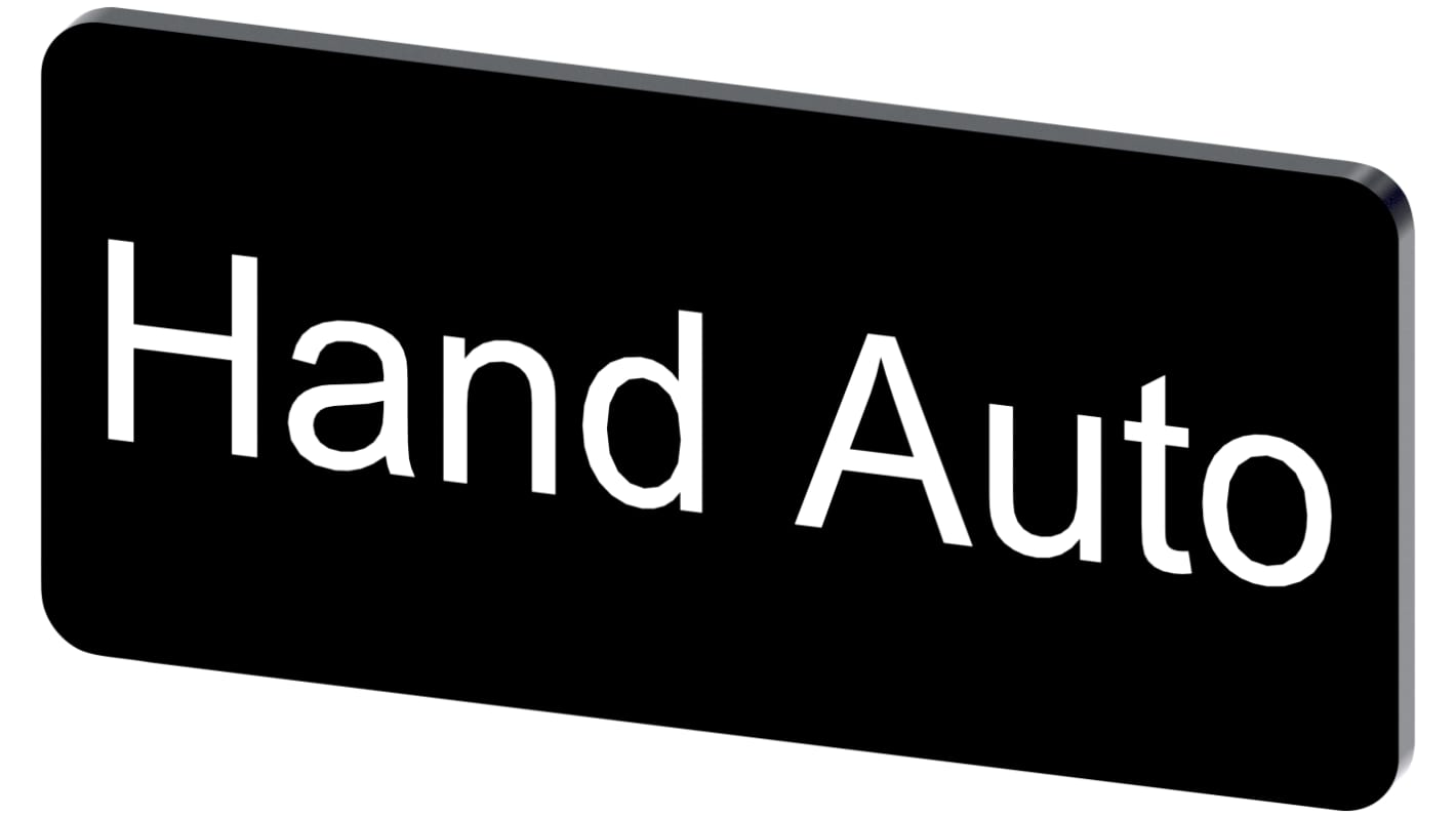 Siemens Labeling plate, Hand - Auto