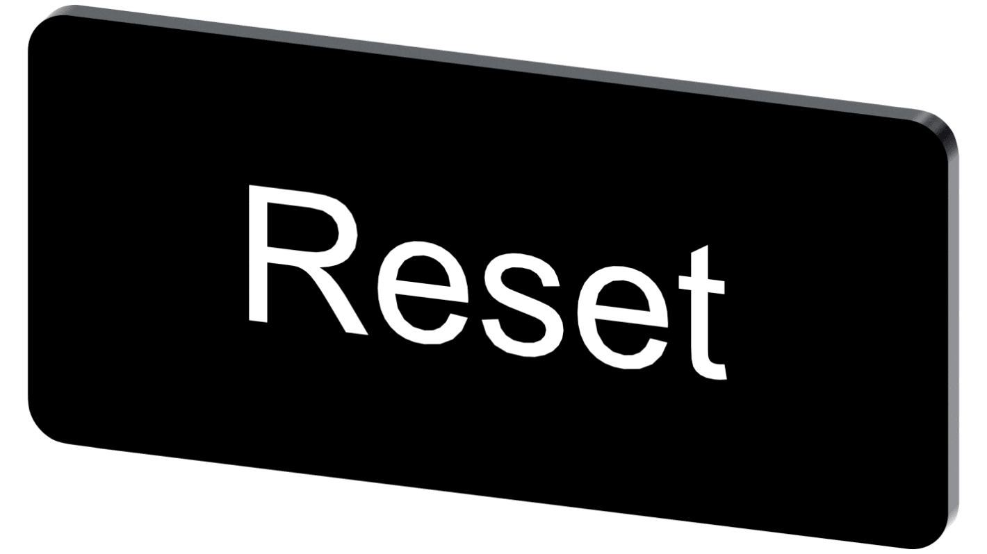 Siemens 按钮标识牌 标签板, "Reset"文字, SIRIUS ACT 3SU19系列