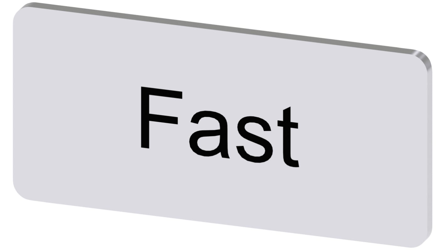Siemens 按钮标识牌 标签板, "Fast"文字, SIRIUS ACT 3SU19系列