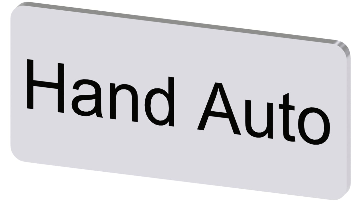 Siemens Labeling plate, Hand - Auto