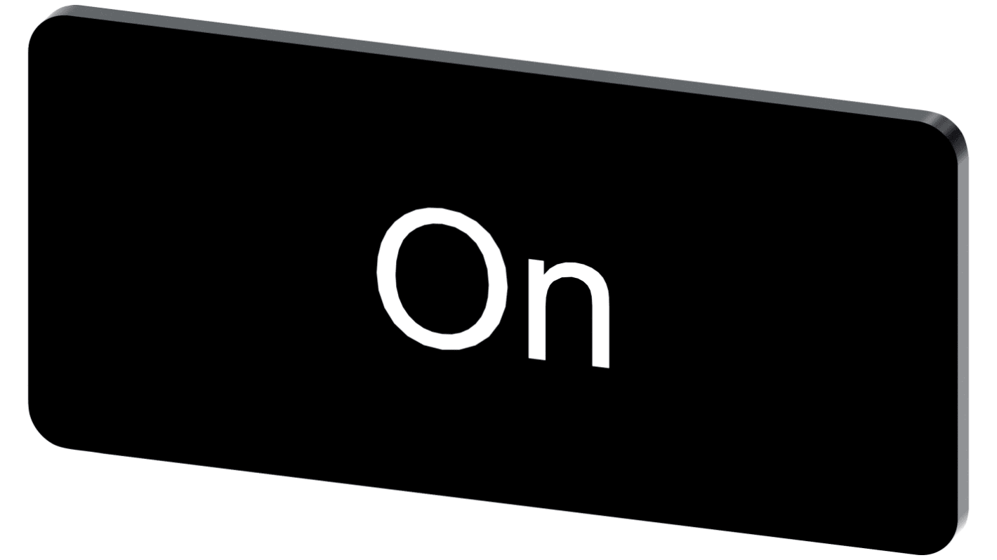 Siemens 按钮标识牌 标签板, "On"文字, SIRIUS ACT 3SU19系列