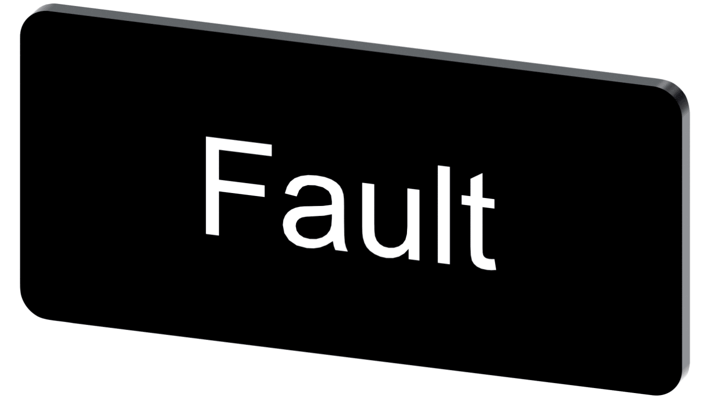 Siemens Labeling plate, Fault