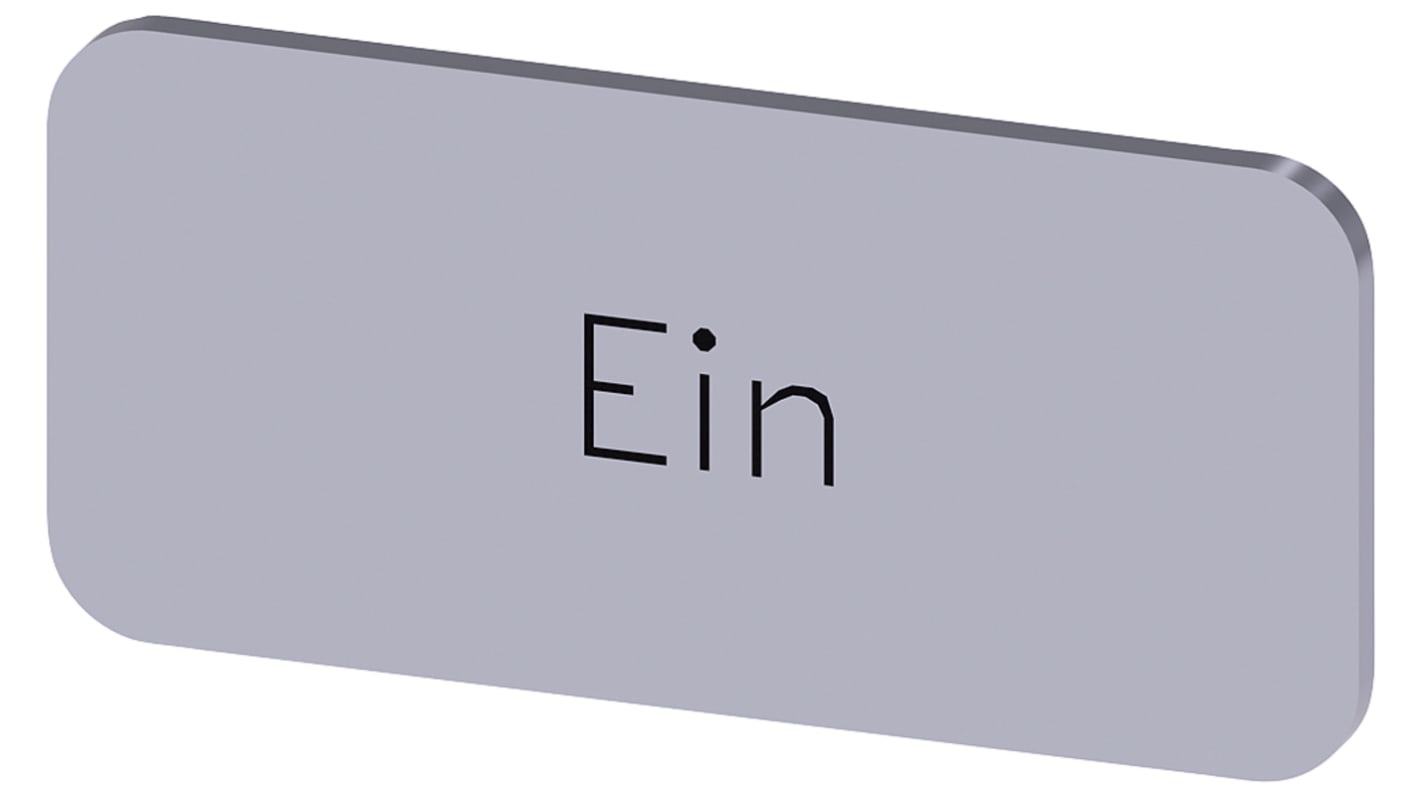 Siemens Labeling plate, Ein