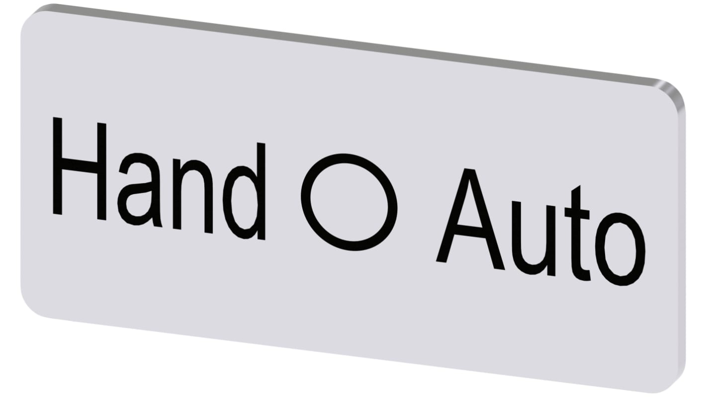 Siemens Labeling plate, Hand - O - Auto