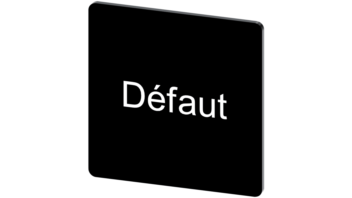 Siemens 按钮标识牌 标签板, "Défaut"文字, SIRIUS ACT 3SU19系列