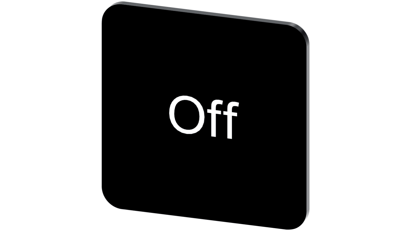 Siemens 按钮标识牌 标签板, "Off"文字, SIRIUS ACT 3SU19系列