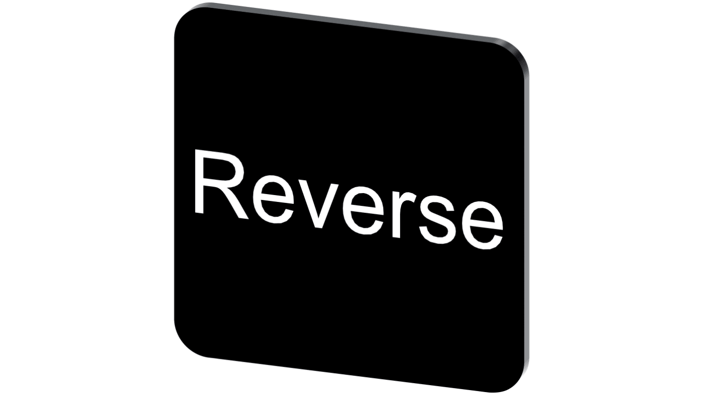 Siemens 按钮标识牌 标签板, "Reverse"文字, SIRIUS ACT 3SU19系列