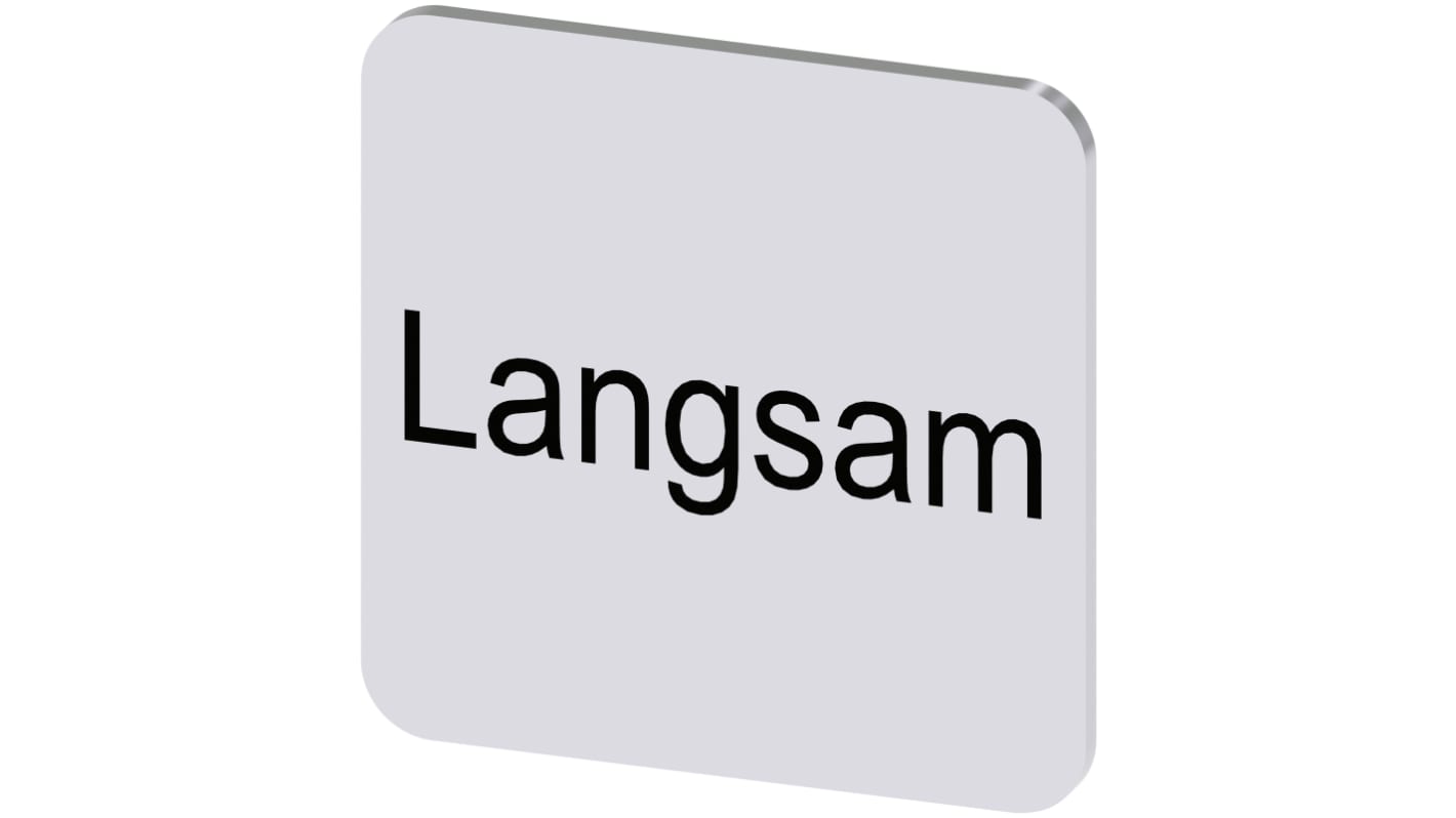 Siemens Labeling plate, Langsam