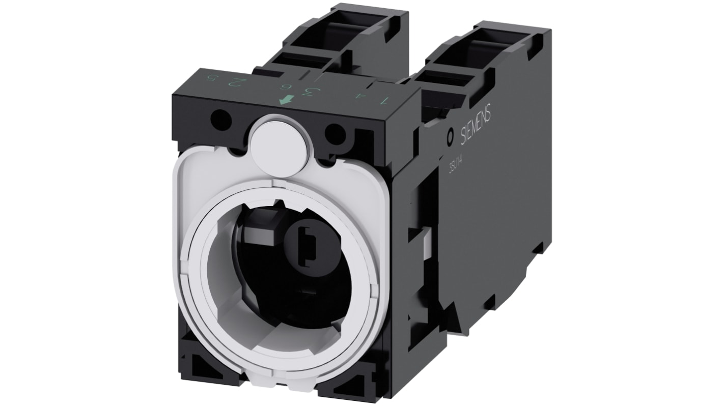 Siemens SIRIUS ACT 3SU15 Series Contact Block, 6 ... 24V, 2NO + 2NC