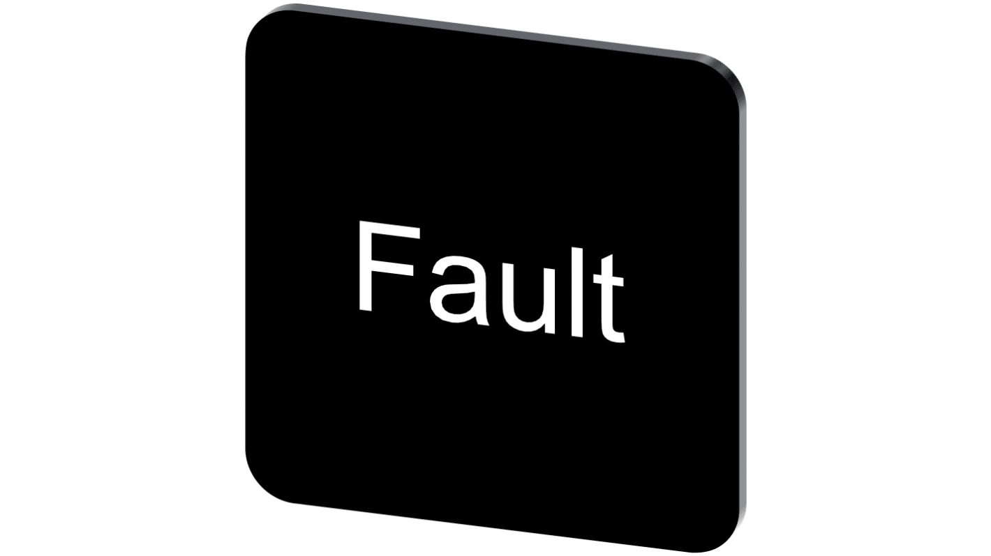 Siemens 按钮标识牌 标签板, "Fault"文字, SIRIUS ACT 3SU19系列