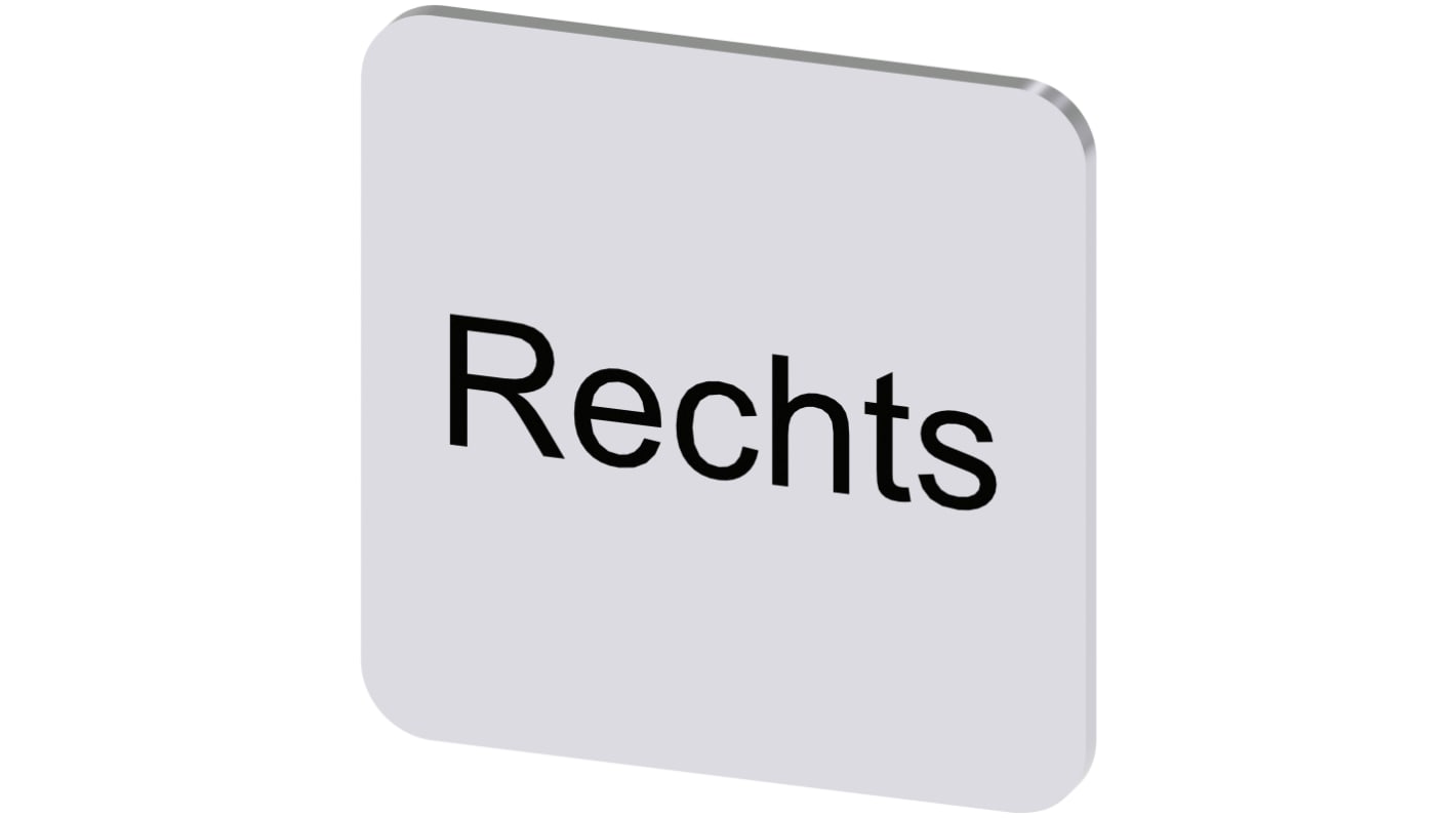 Siemens Labeling plate, Rechts