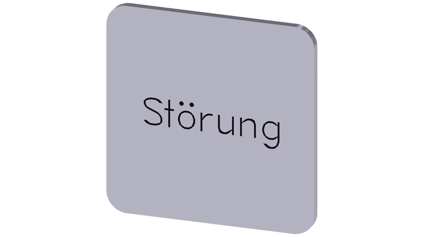 Siemens Labeling plate, Störung