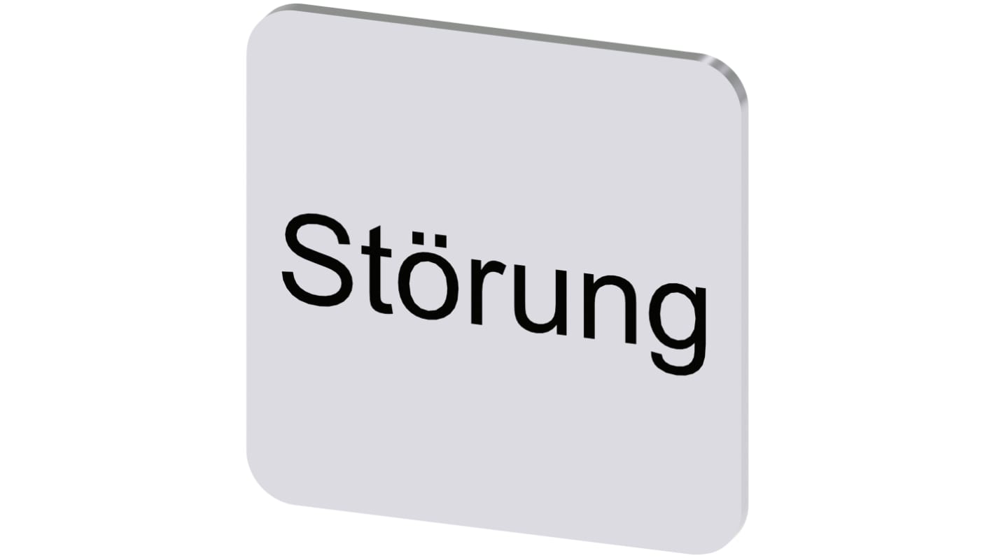 Siemens Labeling plate, Störung