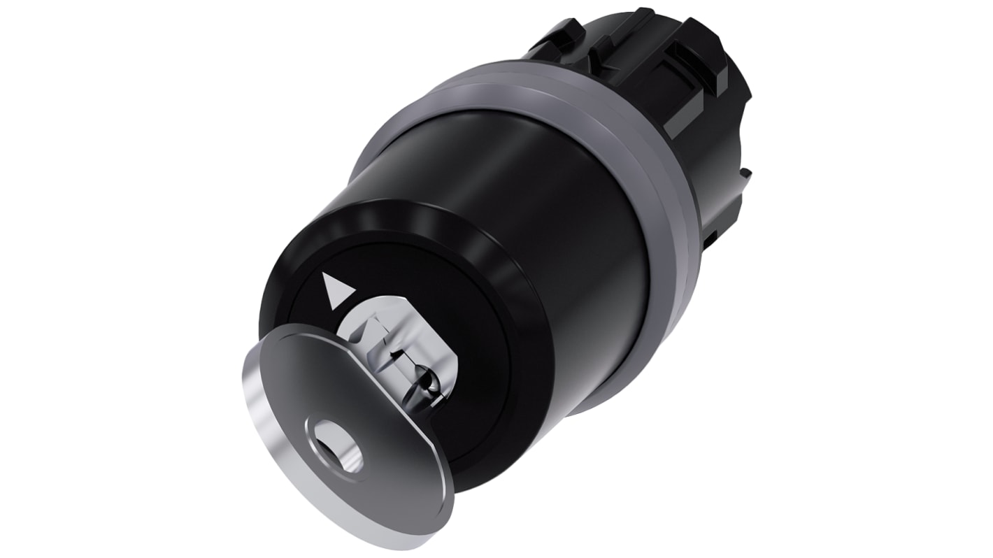 Siemens SIRIUS ACT 2-position Key Switch Head, Latching, 22mm Cutout