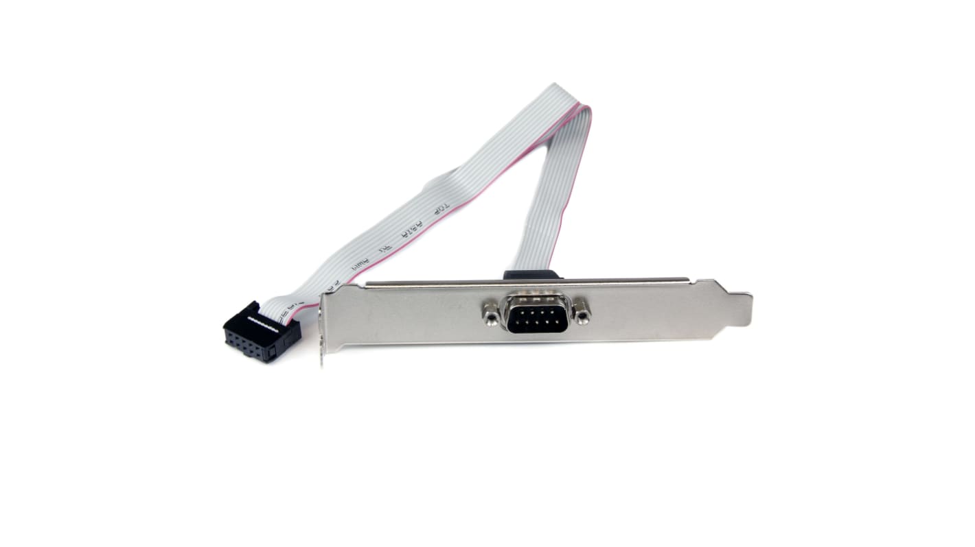 StarTech.com Female 10 Pin IDC to Male 9 Pin D-sub Serial Cable, 400mm