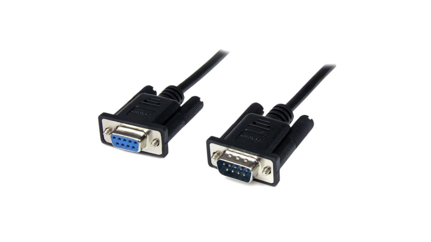 StarTech.com Female 9 Pin D-sub to Male 9 Pin D-sub Serial Cable, 1m