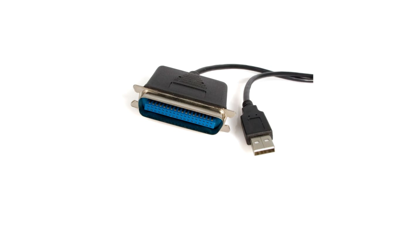 StarTech.com 接口转换器, USB 2.0总线, USB A公头转Centronics 36公头, USB 2.0