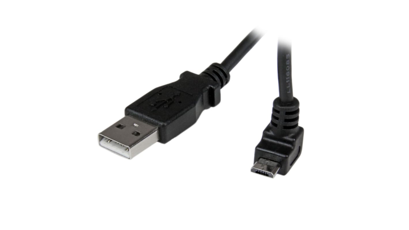 Cable USB 2.0 StarTech.com, con A. USB A Macho, con B. Micro USB B Macho, long. 1m, color Negro